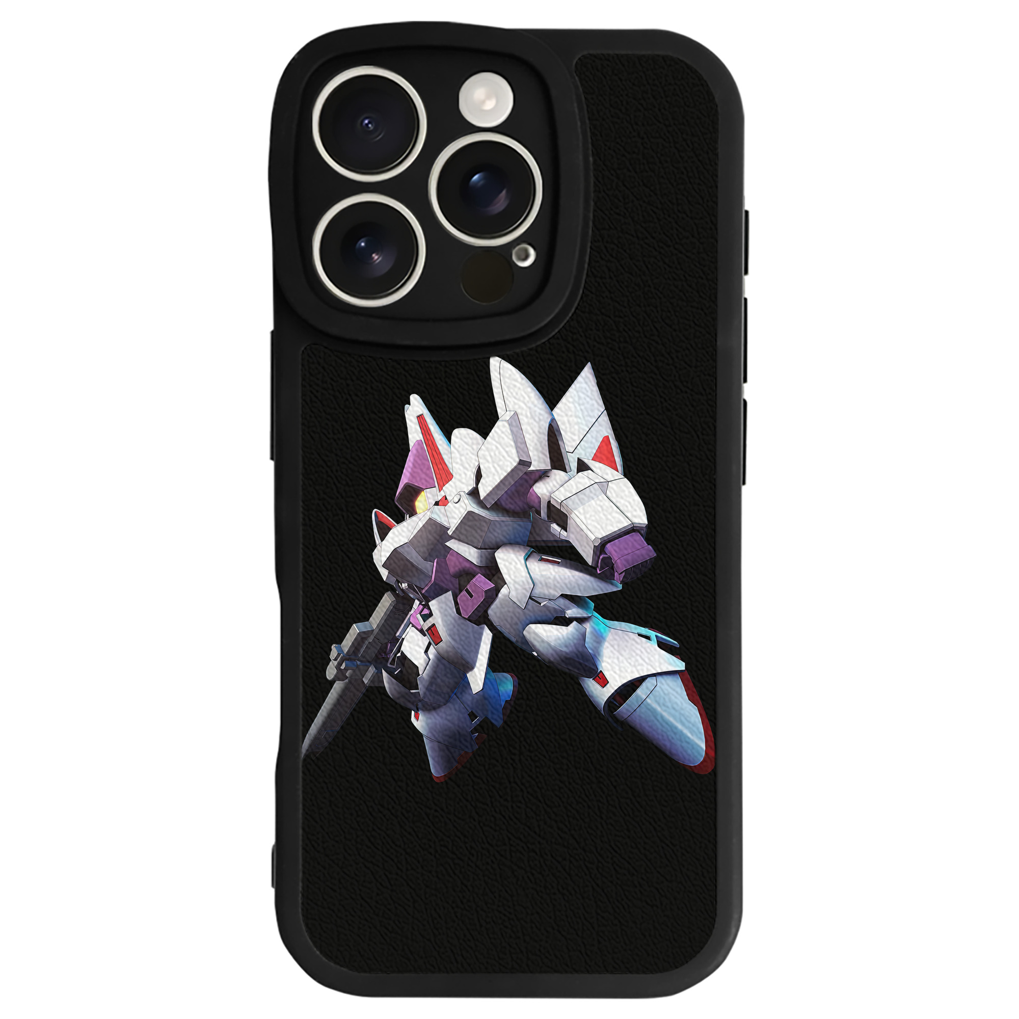 （画像用） 機動戦士ガンダム Mobile Suit Gundam 【iPhone 16シリーズ対応】シリコンスマホケース（レザー調） 材質：シリコン